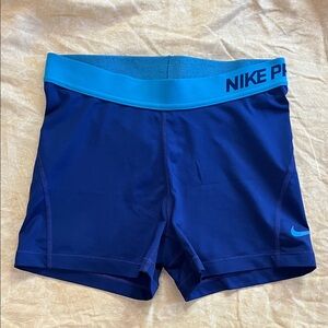 Nike Pro Blue Performance Shorts